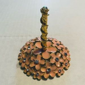 Pink and Gold Rhinestone Ring Holder